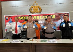 Polres Pasaman,Polda Sumbar Gelar Kegiatan Press Release Perkara Tindak Pidana Narkotika Golongan I Jenis Sabhu