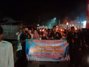 Pawai Obor Warnai Perayaan 1 Muharam 1445 H di Desa Mekarjaya Kecamatan Panongan