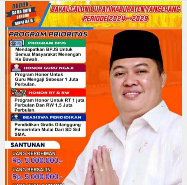 Viral Video 600.000 KTP dan Surat Dukungan H. Zulkarnain, SE Untuk Jadi Bupati Kabupaten Tangerang Makin Nyata