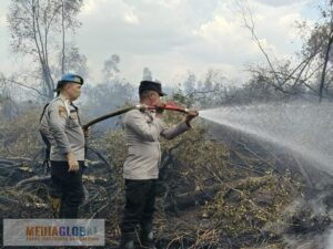 Tim Gabungan Polri, TNI, BPBD, dan Manggala Agni Berhasil Padamkan Karhutla di Desa Permata Baru, Indralaya Utara