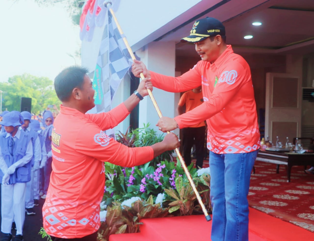 Wabup Rohman Lepas Semangat Juang Pelajar Muba Lewat Lomba Baris-Berbaris