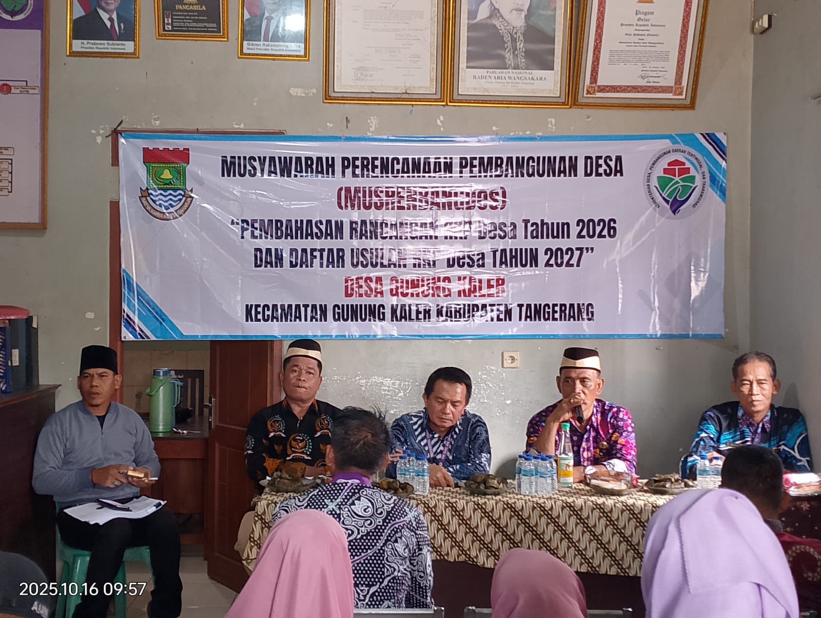 Pemdes Gunung Kaler Gelar Musrenbangdes 2025: Bahas RKPDes 2026, Usulan 2027, dan Harapan Warga atas Mobil Siaga Desa