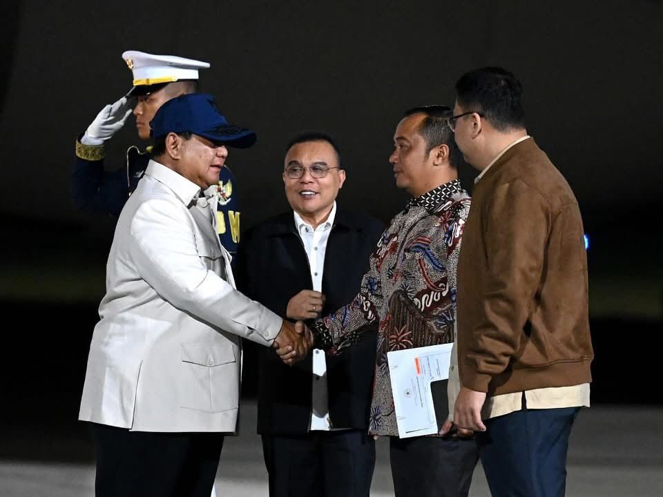 Usai Lawatan Sehari ke Australia, Presiden Prabowo Subianto Tiba di Tanah Air