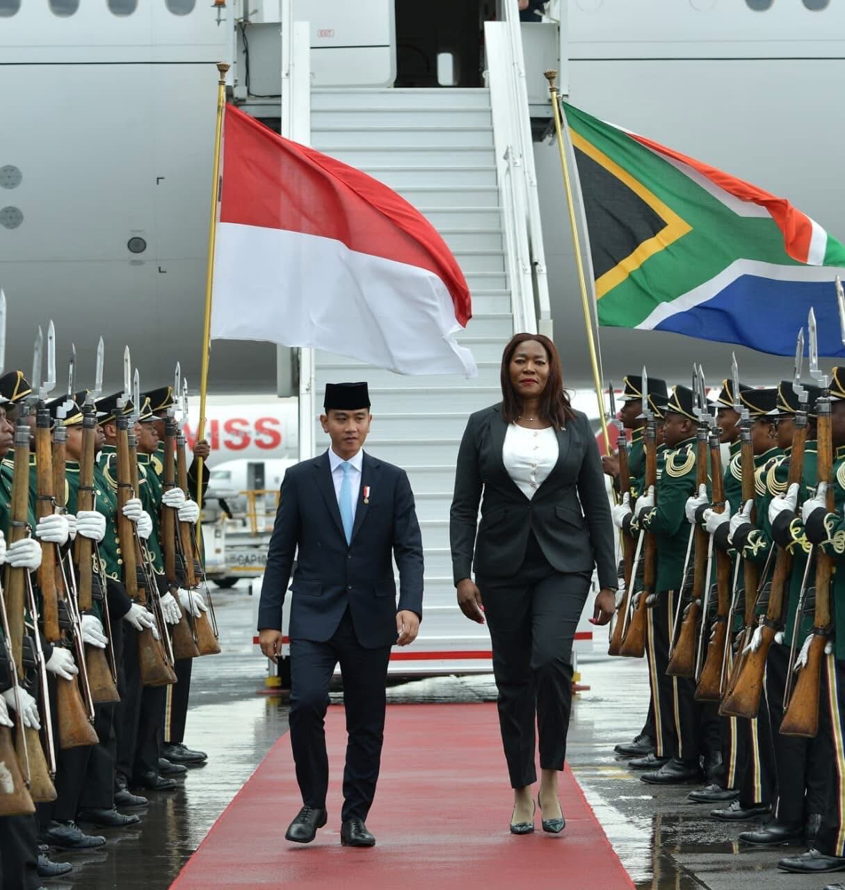 Tiba di Johannesburg, Wapres Gibran Disambut Menteri Energi Afrika Selatan dan Tarian Pantsula