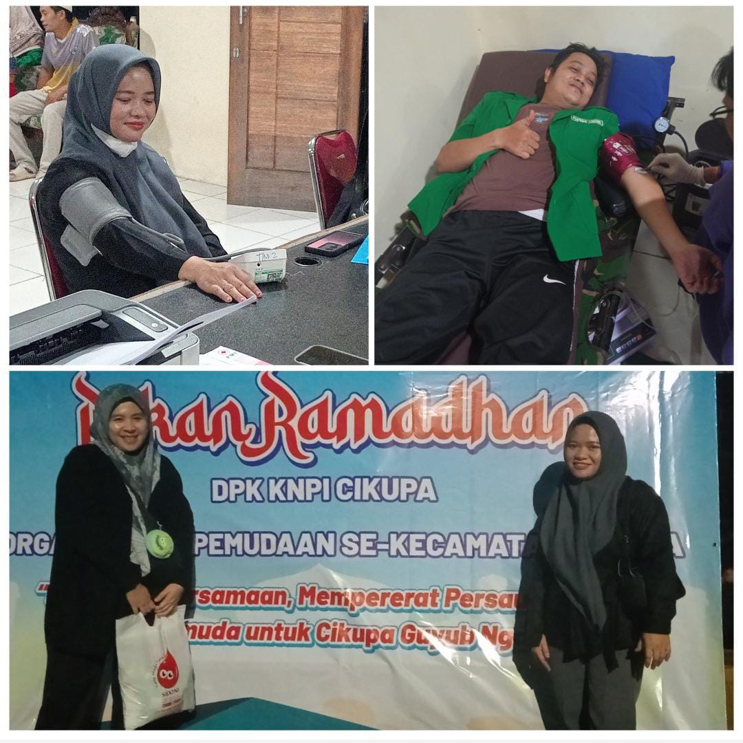Wujud Nyata Kepedulian: Aktivis Ansor hingga Perangkat Desa Talagasari Kompak Donor Darah di Cikupa