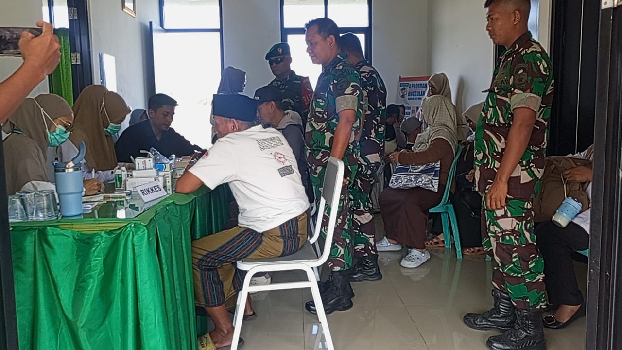 Koramil 14/Panongan Gelar Komsos dan Bakti Sosial Kesehatan "Jaga Jakarta On The Spot", Warga Sambut Antusias