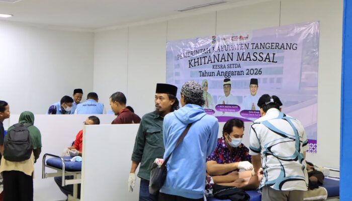 Ratusan Anak Ikuti Khitanan Massal di RSUD Tigaraksa, Menyambut HUT-394 Kabupaten Tangerang